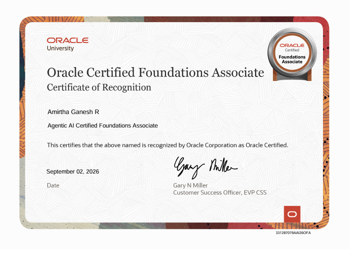 Agentic AI Certified Foundations Associate